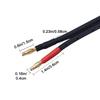 HANNLINTE 12 AWG HD Premium Soft Touch HiFi Speaker Cable (2 Pack, 15 Feet), 12 Gauge Banana Speaker Wire with Banana Plugs for Bi-Wire Bi-Amp HiFi Surround Sound Oxygen-Free Copper, Black view 3