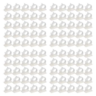 100Pcs Cable Clip, Adjustable Adhesive Cable Management Clip, Durable and Heat Resistant, PA66 Nylon Cord Organizer for Power Cable, Charging Cable, USB Cable(YX-1316)