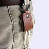 YIUWLMN 3Pcs Leather Cord Organizer First Layer Cowhide Leather Simple Retro Style USB Able Storage Sleeve Earphone Organizer Snap Closure for Easy Access view 2