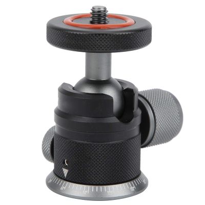 UPQRSG Mini Ball Head with 1/4" Screw Hotshoe Mount Adapter, 360 Degree Rotatable Small Ball Head Mount, Aluminum Alloy for Camera Tripod Light Stands