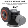 UPQRSG Mini Ball Head with 1/4" Screw Hotshoe Mount Adapter, 360 Degree Rotatable Small Ball Head Mount, Aluminum Alloy for Camera Tripod Light Stands view 2