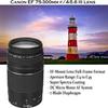 Canon EOS Rebel T7 DSLR Camera with 18-55mm and 75-300mm Lenses, 64GB Memory, Filters, Monopod and More (Renewed) view 4