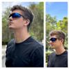 Calabria 91348 3 Pack Bulk Bifocal Reading Safety Glasses +2.00 Blue Mirror Men Women Wraparound Eye Protection Shatterproof view 4