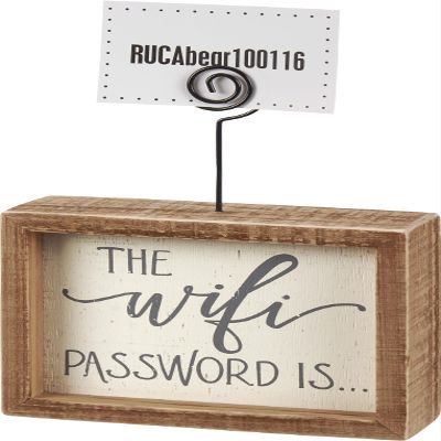 Primitives by Kathy Home Dcor Inset Photo Block - WiFi