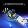 Yunseity USB to IIC I2C UART Converter Module, USB to UART, 5V and 3.3V Voltage Output, 50bps to 2Mbps Serial Data Communication, LED Lamp Status Display, Switch Voltage Side view 4