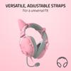 Razer Kitty Ears V2: Clip-on Kitty Ears for Headsets, Gaming Headphones - Universal Fit - Versatile, Adjustable Straps - Lightweight Sillicone - Durable & Comfortable - Quartz Pink view 3