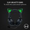 Razer Kitty Ears V2: Clip-on Kitty Ears for Headsets, Gaming Headphones - Universal Fit - Versatile, Adjustable Straps - Lightweight Sillicone - Durable & Comfortable - Classic Black view 2