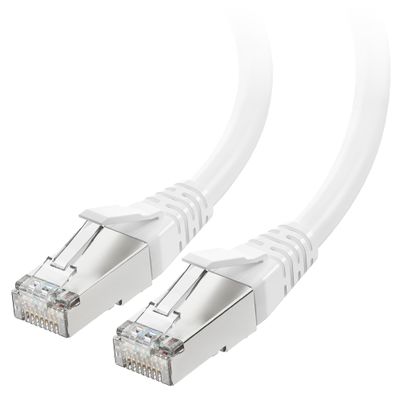 Cable Matters [Cat8 Certified] 40Gbps Shielded Cat 8 Cable, 25ft, White