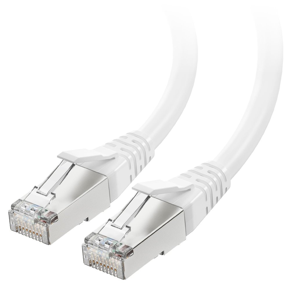 Cable Matters [Cat8 Certified] 40Gbps Shielded Cat 8 Cable, 25ft, White