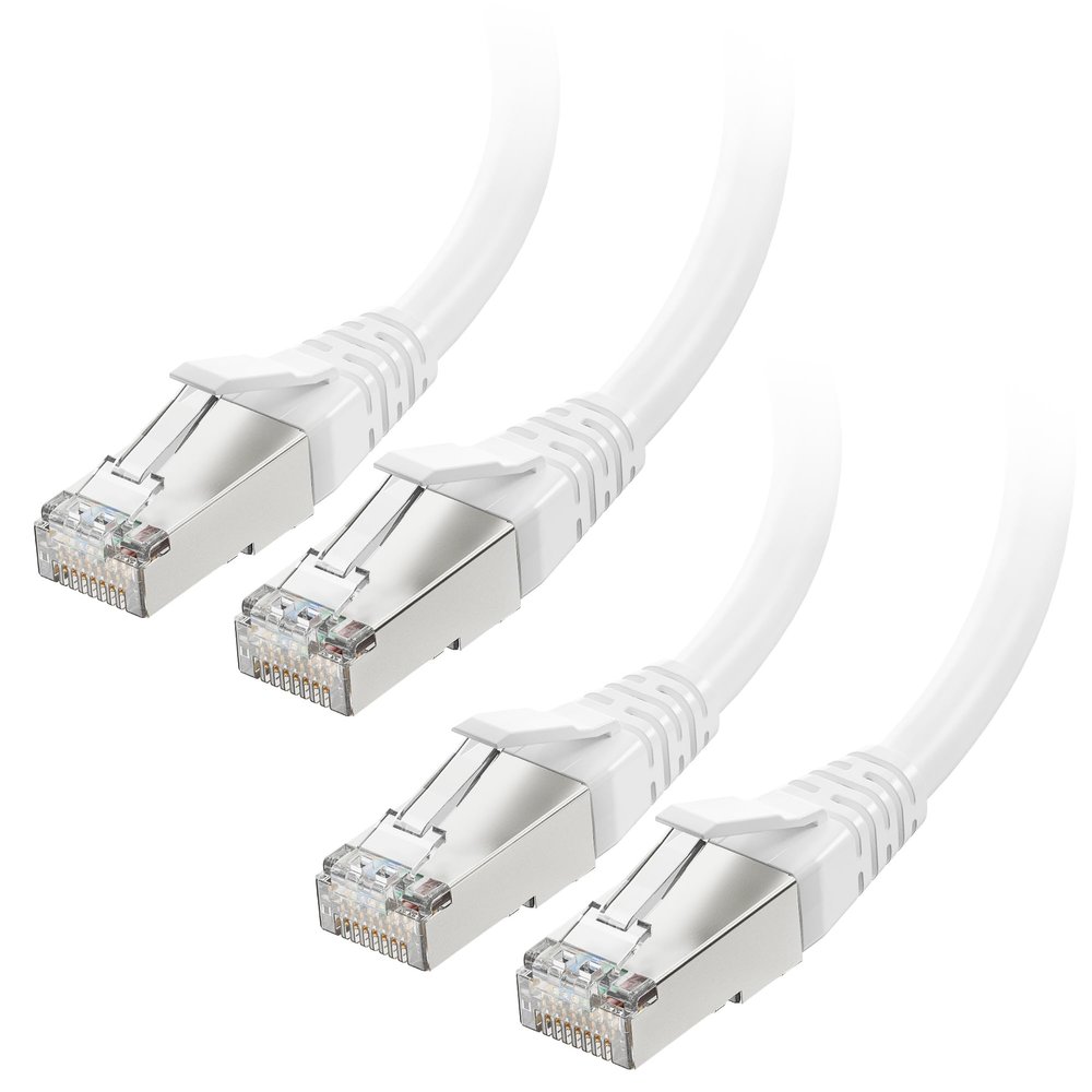 Cable Matters [Cat8 Certified] 40Gbps Shielded Cat 8 Cable, 3ft, White