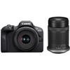 Canon EOS R100 Mirrorless Camera with 18-45mm and 55-210mm Lenses Kit (6052C022) + Bag + 64GB Card + LPE17 Battery + Charger + Card Reader + Flex Tripod + Cleaning Kit + Memory Wallet (Renewed) view 2