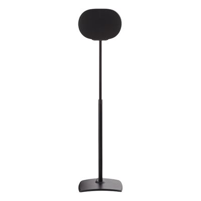 Sanus Height Adjustable Speaker Stand for Sonos Era 300 - 17" Height Adjustment Sonos Stand Includes Carpet Spikes & Rubber Pads - Easy DIY Install Comes w/All Hardware - Black Single