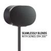 Sanus Height Adjustable Speaker Stands for Sonos Era 300 - 17" Height Adjustment Sonos Stand Includes Carpet Spikes & Rubber Pads - Easy DIY Install Comes w/All Hardware - Black Pair view 2