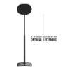Sanus Height Adjustable Speaker Stands for Sonos Era 300 - 17" Height Adjustment Sonos Stand Includes Carpet Spikes & Rubber Pads - Easy DIY Install Comes w/All Hardware - Black Pair view 4