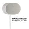 Sanus Height Adjustable Speaker Stands for Sonos Era 300 - 17" Height Adjustment Sonos Stand Includes Carpet Spikes & Rubber Pads - Easy DIY Install Comes w/All Hardware - White Pair view 2