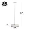 Sanus Height Adjustable Speaker Stands for Sonos Era 300 - 17" Height Adjustment Sonos Stand Includes Carpet Spikes & Rubber Pads - Easy DIY Install Comes w/All Hardware - White Pair view 3