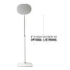 Sanus Height Adjustable Speaker Stand for Sonos Era 300 - 17" Height Adjustment Sonos Stand Includes Carpet Spikes & Rubber Pads - Easy DIY Install Comes w/All Hardware - White view 3