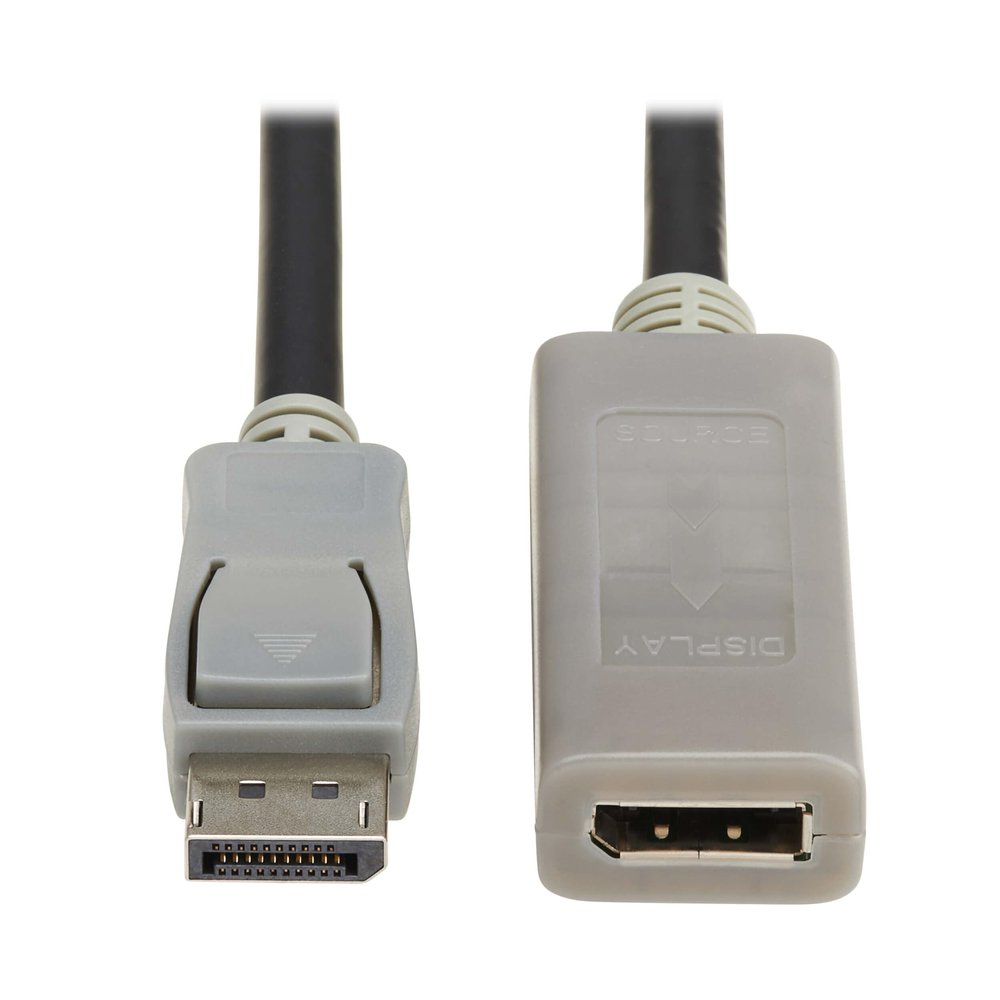 Tripp Lite 10 FT 4K DisplayPort Extension Cable with Active Repeater, Male-to-Female DP to DP, 4K@60Hz, Display Port 1.2, HDR Support Chroma 4:4:4 HDCP 2.2, Gold-Plated, 3-Year Warranty (P579-010-4K6)