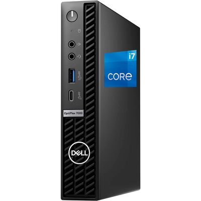 Dell OptiPlex 7000 Micro Desktop Computer, Intel i7-12700T, 64GB RAM, 2TB NVMe SSD, Wi-Fi 6E, Bluetooth, USB C, DisplayPort, HDMI - Windows 11 Pro