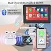 5 Inch IPS Touchscreen for Motorcycle,Compatible with Wireless Apple Carplay & Android Auto & Hicar for Motorbike,IPX7 Waterproof/Dual Bluetooth and 5G WiFi/FM/Sunlight-readable Display view 4