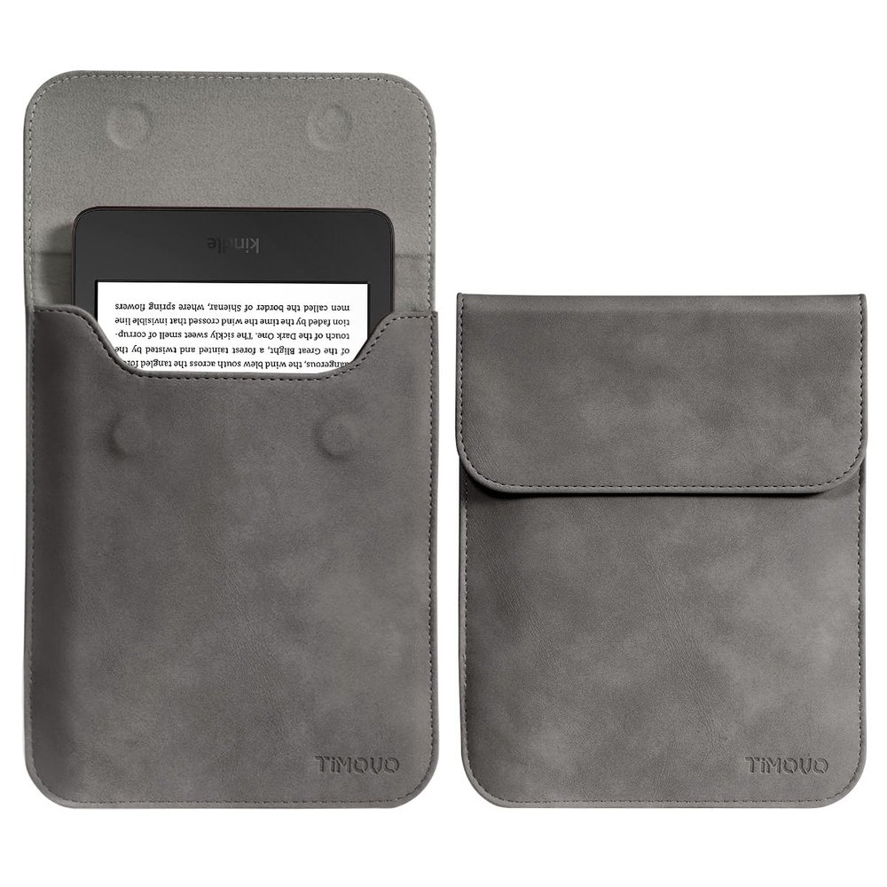 TiMOVO 6 Inch Sleeve for All E-Reader Book, 11th Generation 2024/2022, Protective Sleeve Cover Case with Pocket for Kobo Clara Colour Devices, Space Gray