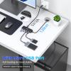 ICZI USB Hub 4 Port Data Splitter Multiple USB Dongle with 4ft Extended Cable for MacBook, Mac mini, iMac, Surface Pro, XPS view 3