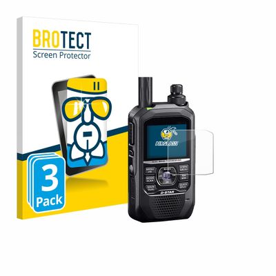 brotect Glass Screen Protector Film compatible with Icom ID-50E (3 Pack) - Glass-Foil 9H Protection [Scratch Resistant, High Clarity]