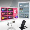WOWNOVA White 3.5in Computer Temp Monitor, ARGB PC Case Secondary Screen, USB Mini Screen, IPS Display for CPU, RAM, HDD Data Monitor view 1