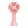 Pilipane 3 Regulable Wind Speed USB Rechargeable Portable Ergonomic Handle Fan for Home Camping Travel Peach , Handheld Fan , Mini Portable Fan for Indoor Outdoor view 1