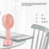 Pilipane 3 Regulable Wind Speed USB Rechargeable Portable Ergonomic Handle Fan for Home Camping Travel Peach , Handheld Fan , Mini Portable Fan for Indoor Outdoor view 2