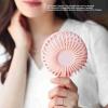 Pilipane 3 Regulable Wind Speed USB Rechargeable Portable Ergonomic Handle Fan for Home Camping Travel Peach , Handheld Fan , Mini Portable Fan for Indoor Outdoor view 3