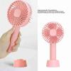 Pilipane 3 Regulable Wind Speed USB Rechargeable Portable Ergonomic Handle Fan for Home Camping Travel Peach , Handheld Fan , Mini Portable Fan for Indoor Outdoor view 4