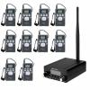 Retekess TR508 FM Transmitter, Long Range Radio Stereo Station With 3.5mm Mic Audio Jack, 10 PR13 Portable Receiver, Mini DSP With 24 Hour Clock for Drive-in Church view 1