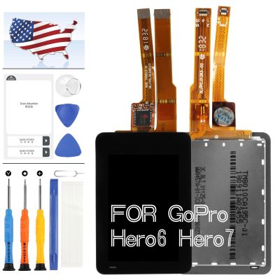Screen Replacement for GoPro Hero 6 Hero 7 LCD Display Touch Screen for Go Pro HERO6 HERO7 Action Camera Replacement Screen Digitizer Glass Full Assembly Repair Parts with Tools Kit