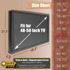 IC ICLOVER Outdoor TV Cover 50 Inch, 600D Heavy Duty Waterproof & Weatherproof TV Protector with Zipper Access & Roll-up Front Flap with Bottom Cover, Television Enclosure for Outside Flat Screen TV view 2