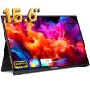 XGaming Portable Monitor 15.6 Inch 1080P FHD IPS USB-C Laptop Monitor, HDMI Computer Display w/Smart Cover & Speakers, Ultra Slim HDR Gaming External Screen for Laptop PC Phone Mac Xbox PS4 Switch view 1