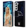 Head Case Designs Officially Licensed WWE The Queen Charlotte Flair Leather Wallet Case Compatible with Samsung Galaxy S22 5G view 1