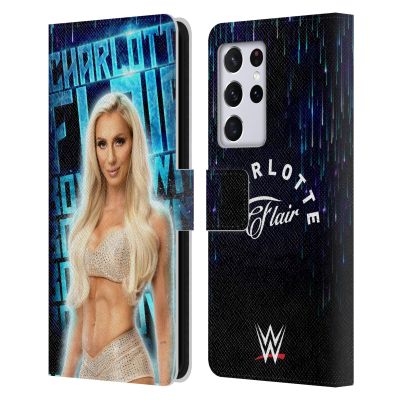 Head Case Designs Officially Licensed WWE The Queen Charlotte Flair Leather Wallet Case Compatible with Samsung Galaxy S21 Ultra 5G
