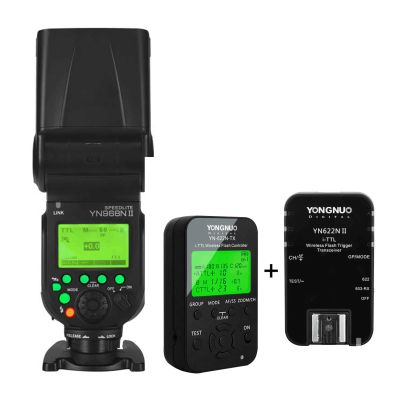 YONGNUO YN968N II with YN622N Kit, GN60 Wireless On Camera Flash Speedlite and Wireless i-TTL Flash Trigger Kit, HSS TTL 1/8000s for Nikon