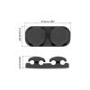 MECCANIXITY Cable Clips Cord Clips Organizer for Desk, 4 Slot Silicone Adhesive Wire Holders Cable Management for USB Cable, Black view 2