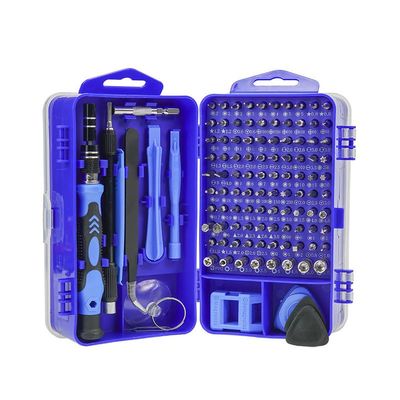 115-in-1 Magnetic Screwdrivers Set Multi-function Computer PC Mobile Phone Digital Electronic Device DIY Repair Tools (Blue)