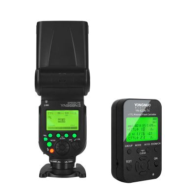 YONGNUO YN968N II with YN622N TX, GN60 Wireless On Camera Flash Speedlite and Wireless TTL Flash Trigger, HSS TTL 1/8000s for Nikon