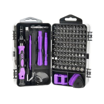 115-in-1 Magnetic Screwdrivers Set Multi-function Computer PC Mobile Phone Digital Electronic Device DIY Repair Tools (Purple)