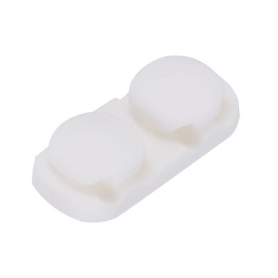MECCANIXITY Cable Clips Cord Clips Organizer for Desk, 4 Slot Silicone Adhesive Wire Holders Cable Management for USB Cable, White
