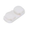 MECCANIXITY Cable Clips Cord Clips Organizer for Desk, 4 Slot Silicone Adhesive Wire Holders Cable Management for USB Cable, White view 1