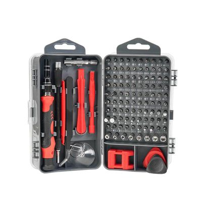115-in-1 Magnetic Screwdrivers Set Multi-function Computer PC Mobile Phone Digital Electronic Device DIY Repair Tools (Red)
