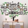 hejiagongsi Family Tree Wall Decor - Picture Frames Collage 4x6 5x7 8x10 11x14 3D DIY-Acrylic Photo Frame for Living Room Green 57 * 81in view 4