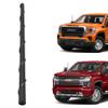 13 Inch Spiral Short Antenna Fits for Chevy Silverado 1500 2500 3500 | GMC Sierra 1500 2500 3500 Accessories - Flexible Rubber Antenna Replacement, Car Wash Proof, AM FM Signal Reception, M7 Thread