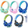 CN-Outlet 5 Pack Kids Headphones Bulk for School Classroom Students Teens Toddler, Wired Adjustable Headsets for Libraries Families Childern and Adults (Mixed Colors with MIC) view 1