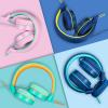 CN-Outlet 5 Pack Kids Headphones Bulk for School Classroom Students Teens Toddler, Wired Adjustable Headsets for Libraries Families Childern and Adults (Mixed Colors with MIC) view 4